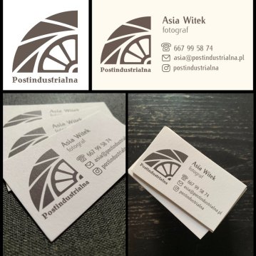 A logo and a business card design for a photographer